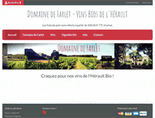 Tablet Screenshot of domainedefarlet.com